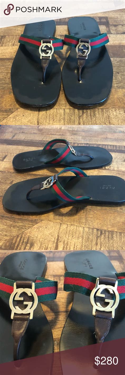 gucci flip flop sandals|gucci flip flop price.